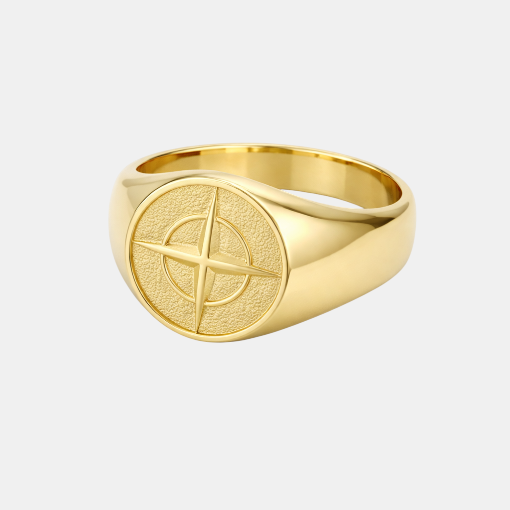 Valrine | Anneau Signature Homme Compas