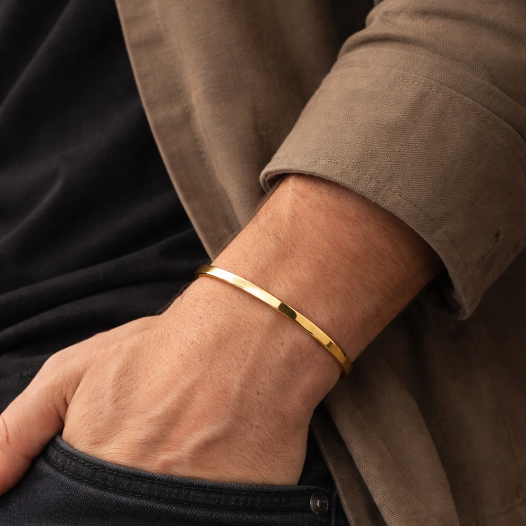 Valrine | Cuff Bracelet Homme Élégant