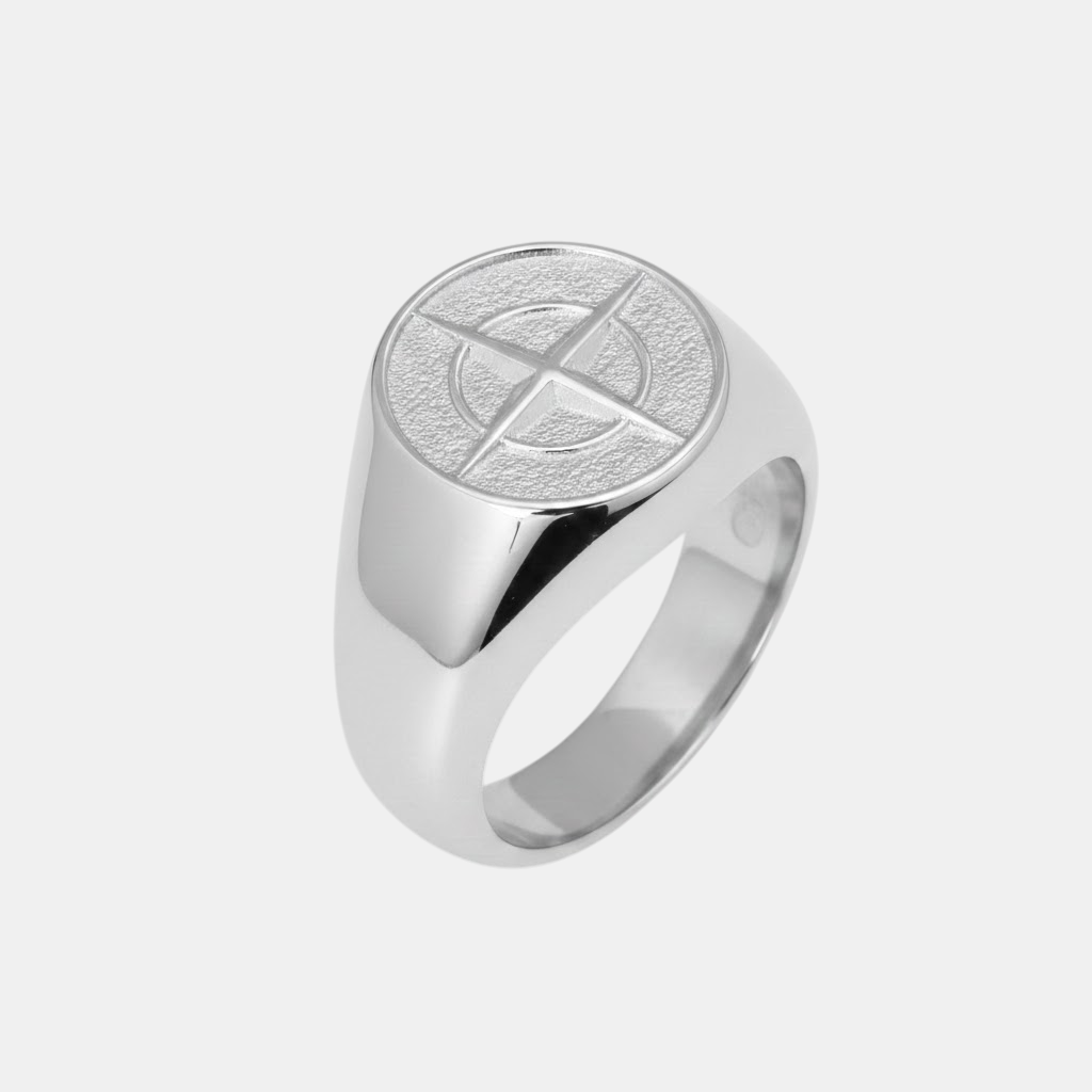 Valrine | Anneau Signature Homme Compas